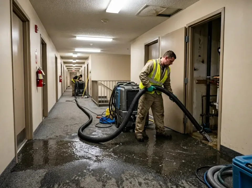 multi-unit-apartment-hallway-f-005 — frequently asked questions, Emergency Burst Pipe Water Extraction & Removal in Southeas…